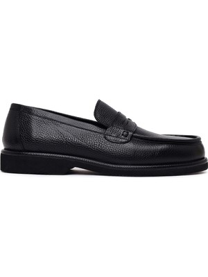 Derimod Erkek Siyah Deri Casual Loafer 26SFD7046FT