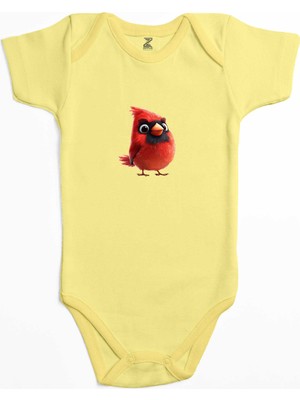Angry Bird Renkli Bebek Body Zıbın