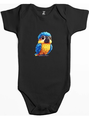 Şirin Papağan Renkli Bebek Body Zıbın
