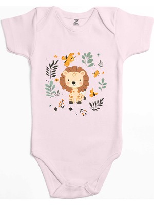 Şirin Aslan Renkli Bebek Body Zıbın