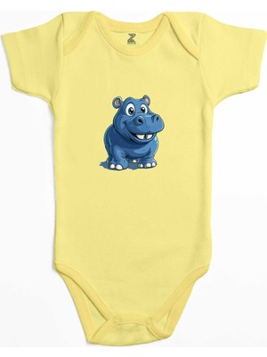 Şirin Su Aygırı Renkli Bebek Body Zıbın
