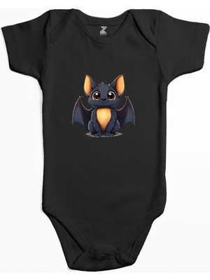 Şirin Yarasa Renkli Bebek Body Zıbın