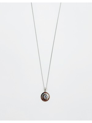 Mavika Jewellery White Gold Plated Locked Eye Kolye