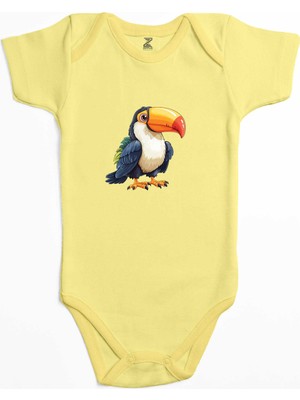 Şirin Papağan Renkli Bebek Body Zıbın