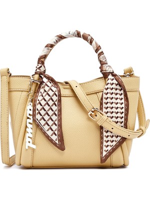 Derimod Kadın Sarı Uzun Askılı Aksesuarlı Kol Çantası 26SBD2712FT