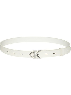 Calvin Klein Kadın Facted Ck Buckle 25MM Pebble Kemer