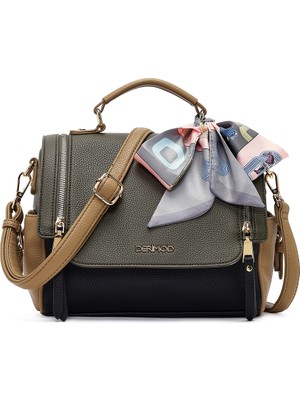 Derimod Kadın Siyah Uzun Askılı Aksesuar Detaylı Kol Çantası 26PBD240618