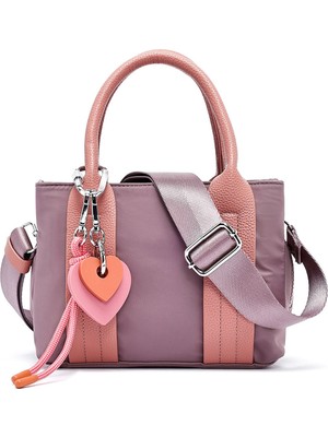 Derimod Kadın Pembe Uzun Askılı Aksesuarlı Kumaş Kol Çantası 26PBD27026F