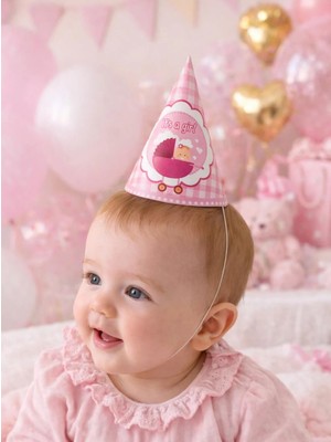 Parti Adresi Kız Bebek Baby Shower Konsept Mini Karton Şapka