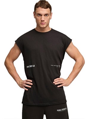 Puma M Graphic Cutoff Tank Erkek Antrenman Tişörtü 52852901 Siyah