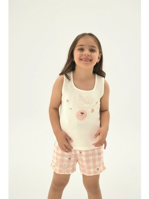 Zeyzey 8991 Kız Ç. Baskılı Şort Takım