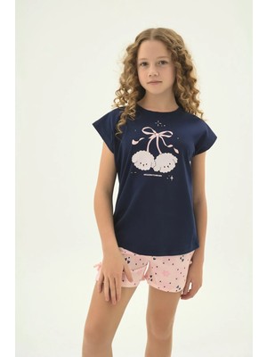 Zeyzey 70000 Kız Ç. Baskılı Şort Takım