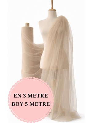 Hayal Tül Ten Rengi - Parti, Organizasyon, Düğün, Nişan, Abiye, Doğum Günü, Süsleme Tülü