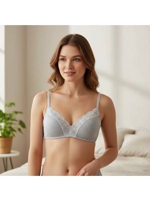 Bonbon Kadın Balensiz Jakarlı Kaşkorse Rib Soft Bra Sütyen BB2448