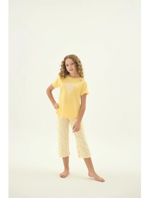 Zeyzey 8987 Kız Ç. Baskılı Kısa Pijama Takım