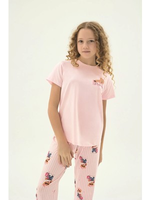 Zeyzey 8981 Kız Ç. Baskılı Pijama Takım