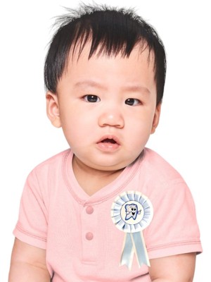 Parti Adresi Diş Buğdayı Rozet Dişim Çıktı Parti Aksesuarı Mavi 12'li