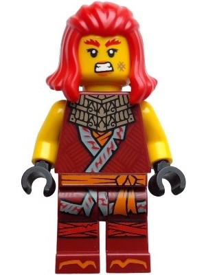 LEGO Minifigür Ninjago Wyldfyre Dark Red Tunic NJO0923
