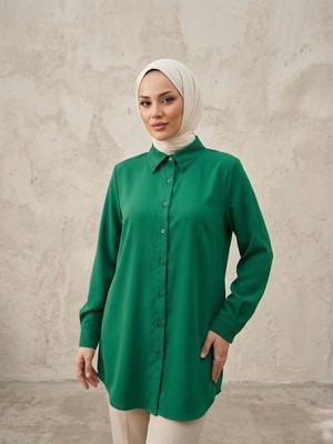 Foremia Klasik Dubai Tunik-Zümrüt Yeşili -