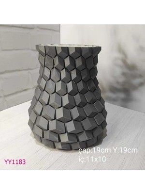 Yoyomold Prizma Büyük Vazo Silikon Kalıp