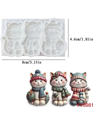 Yoyomold YY5981 Şanslı Kedicikler Silikon Kalıp