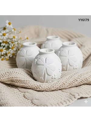 Yoyomold Yonca Tasarımlı Şamdan Mumluk Silikon Kalıp