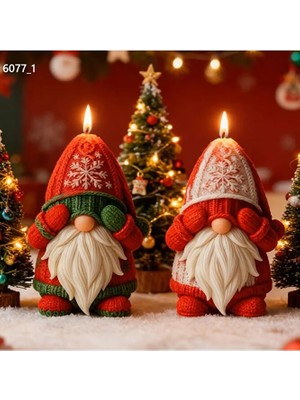 Yoyomold Örgü Şapkalı Cüce Biblo Silikon Kalıp