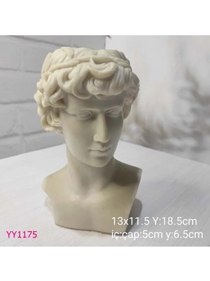 Yoyomold Sezar Büst Saksı Silikon Kalıp
