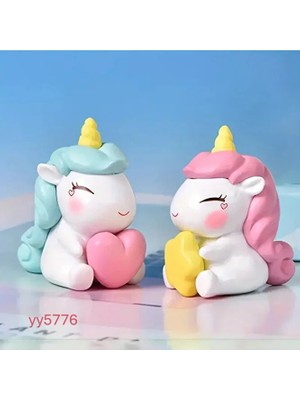 Yoyomold Kalp Tutan Unicorn Biblo Silikon Kalıp