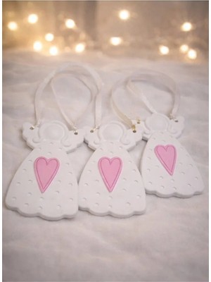 Yoyomold Melek Tasarım Pembe 3'lü Set Biblo