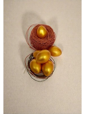 Yoyomold Yumurta 6'lı Dekor Gold Biblo