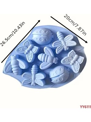 Yoyomold Arı Kelebek Yusufcuk ve Uğur Böceği Silikon Kalıp