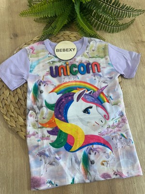bebexy Kız Tişört 2. Unıcorn Baskılı