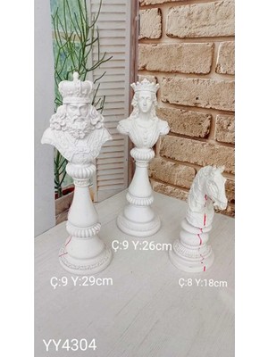 Yoyomold 3’lü Satranç Takımı Biblo Silikon Kalıp