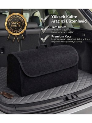 Auto Base Autobase Araba Bagaj Çantası Oto Halı Bagaj Organizer Alet Eşya Çantası Siyah
