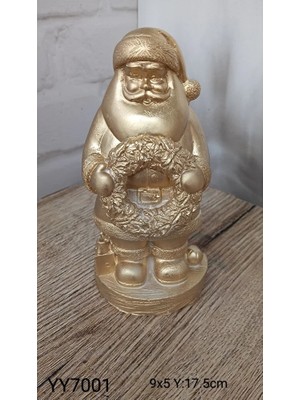 Yoyomold Çelenk Tutan Noel Baba Biblo Silikon Kalıp