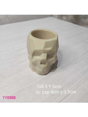 YOYOMOLD YY0988 İskelet Saksı Silikon Kalıp
