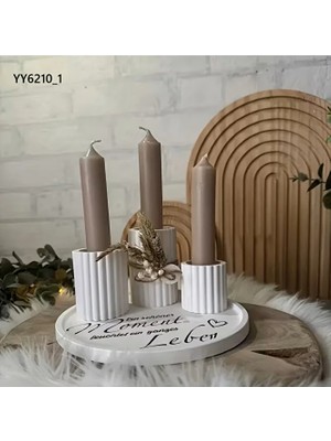Yoyomold Şamdan Mumluk Set 4 Lü Silikon Kalıp