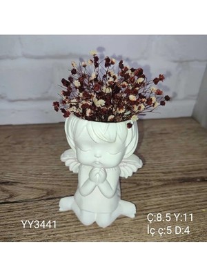 Yoyomold Diz Çökmüş Dua Eden Melek Saksı Silikon Kalıp