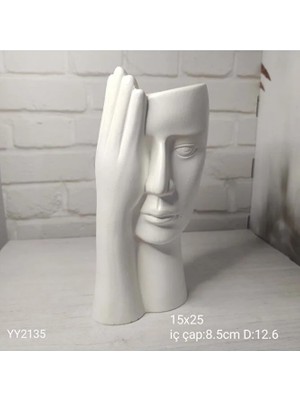 Yoyomold Eli Yüzünde Vazo Saksı Silikon Kalıp