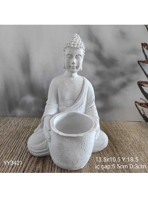 Yoyomold Oturan Buda2 Saksı Tasarım Silikon Kalıp