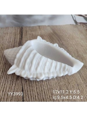 Yoyomold YY3993 Deniz Kabuğu Saksı Mumluk Sılıkon Kalıp