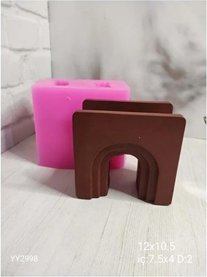 Yoyomold YY2998 N Vazo Altı Kirişli Kare Silikon Kalıp