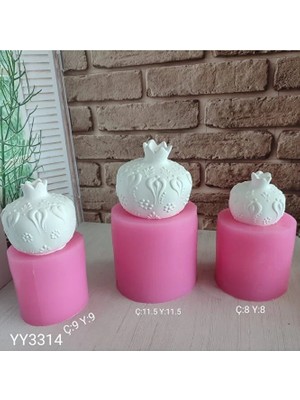 Yoyomold YY3314-3LÜ Nar, YY3314, Silikon Kalip