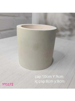 Yoyomold Silindir Saksı 9 cm Silikon Kalıp