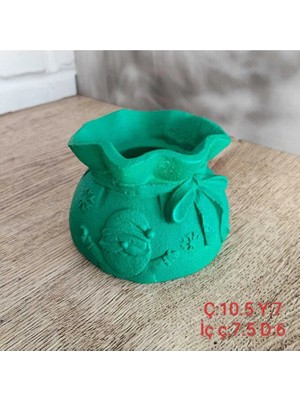 Yoyomold Yılbaşı Temalı Kese Saksı Silikon Kalıp