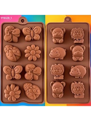 Yoyomold Hayvan ve Çiçek Temalı Modeller Silikon Kalıp
