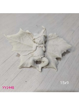 Yoyomold Yaprak Üzerinde Uyuyan Peri Bebek Silikon Kalıp