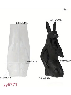 Yoyomold Anubis Figürlü Biblo ve Mum Silikon Kalıp