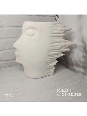 Yoyomold Rüzgar Yüzlü Büyük Vazo Silikon Kalıp